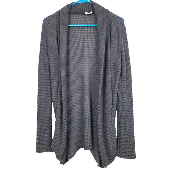 Pixley Sweaters - Pixley Stitch Fix Womens Cardigan Small Gray Long Sleeve Open Long Line Classic